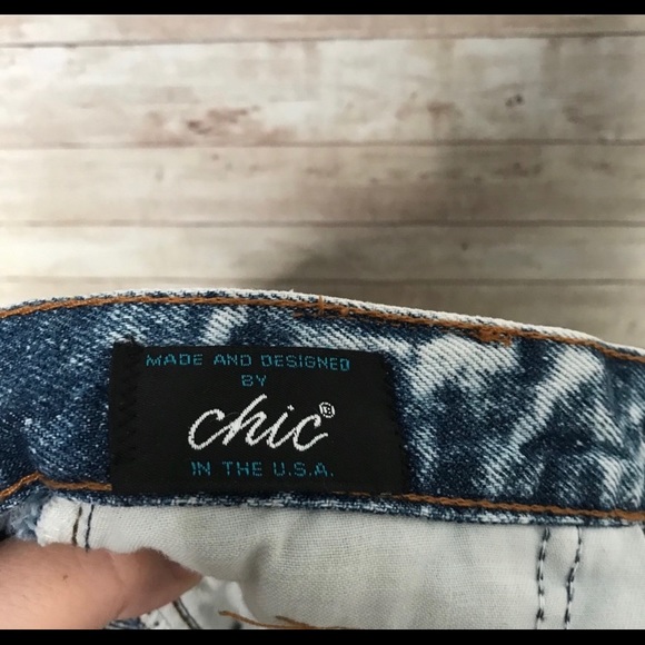 Vintage Chic Acid Wash High Rise Mom Jeans Sz 4 - Picture 5 of 12